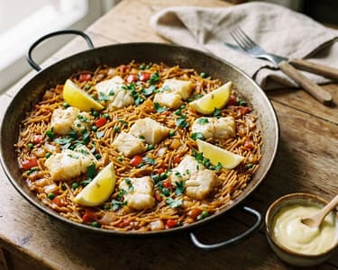 Fideuà de Pescado | Spanische Nudelpaella mit Fisch