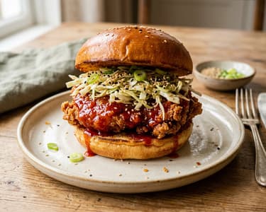 Korean Fried Chicken Burger | Knusprig & pikant