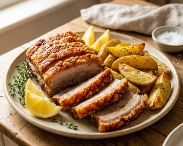 Panseta Fournou | Knuspriger griechischer Schweinebauch