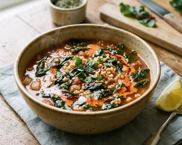 Pazı Çorbası | Türkische Mangoldsuppe mit Bulgur