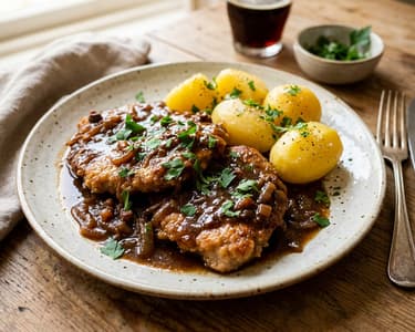 Classic Braised Cutlets | Tender in Dark Beer Sauce