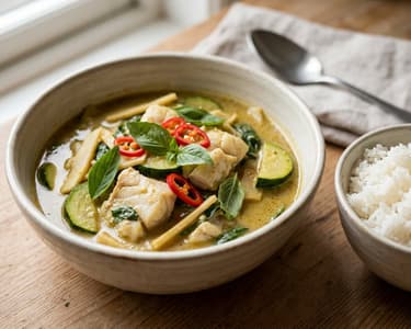 Gaeng Keow Wan Pla | Green Thai Curry with Fish