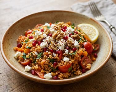 Türkischer Meyhane-Bulgursalat mit Feta & Walnuss