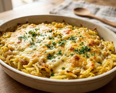 Allgäu Rösti Casserole | Crispy Baked with Mountain Cheese