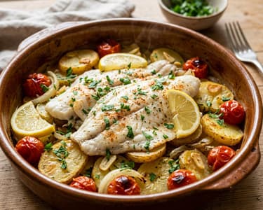 Platija al Horno | Spanish Sheet Pan Plaice