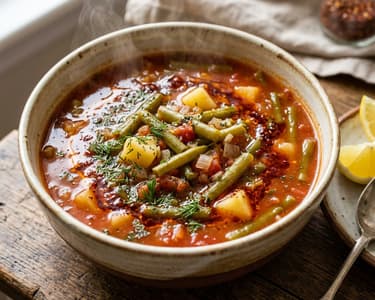 Taze Fasulye Çorbası | Turkish Green Bean Soup