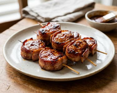 BBQ Pork Lollipops | Juicy on Skewers & Smoky Glazed