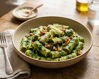 Rigatoni mit toskanischem Schwarzkohl-Pesto