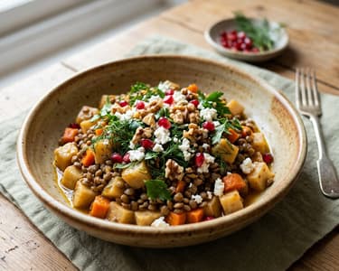Turkish Celeriac and Lentil Salad | Zeytinyağlı Kereviz