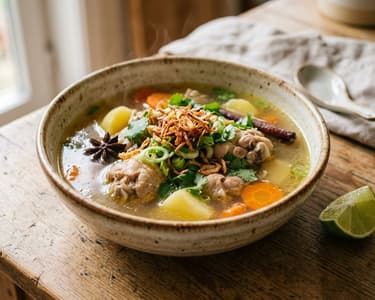 Malaysian Sup Ayam | Aromatic Chicken Soup with Potatoes