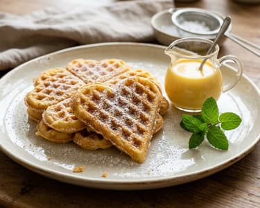 Knusprige Eierlikör-Waffeln | Goldbrauner Brunch-Klassiker