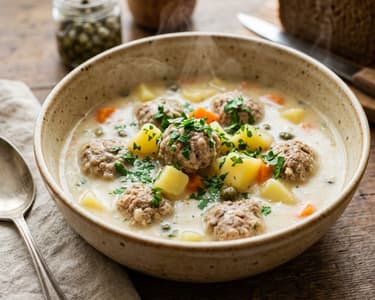 Königsberger Klopse Stew | Creamy One-Pot Classic