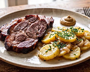 Baden-Style Schäufele with Potato Salad | Tenderly Cooked