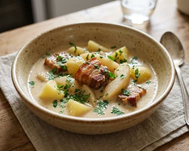 Westphalian Funeral | Pork Belly with Pears & Horseradish