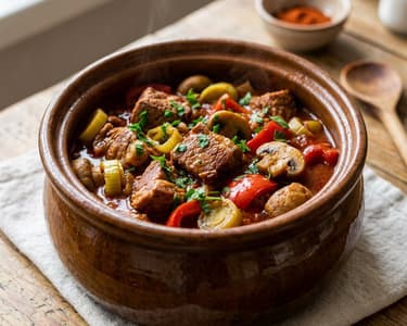 Bulgarian Kavarma | Hearty Stew with Mushrooms & Leek
