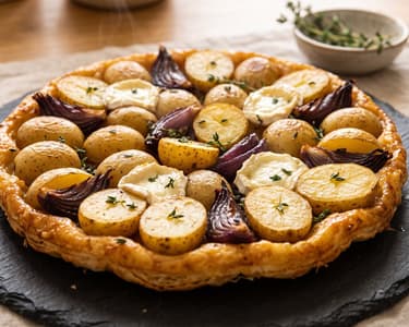 Kartoffel-Tarte-Tatin | Herzhaft mit Ziegenkäse