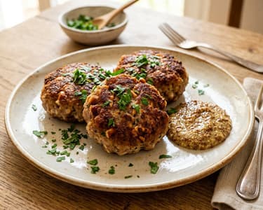 Bayerische Brezen-Fleischpflanzerl | Außen knusprig & saftig