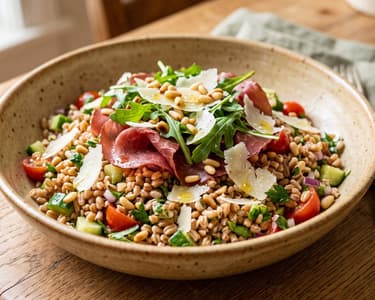 Italienischer Farro-Salat mit Bresaola & Rucola | Toskana-Genuss