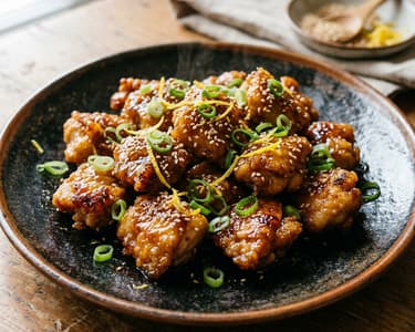 Knuspriges Yuzu-Hähnchen | Mit Honig-Soja-Glasur