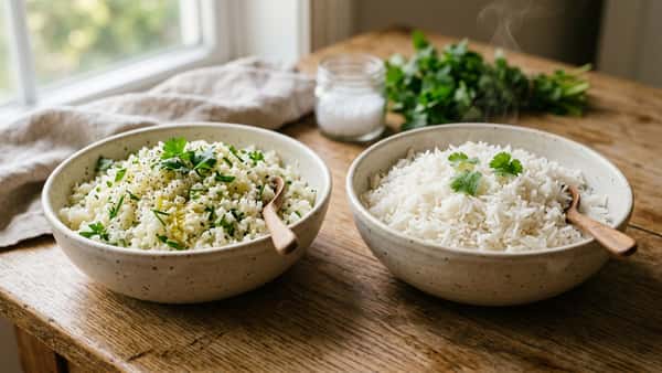 Blumenkohlreis vs. normaler Reis: Der große Küchen-Vergleich