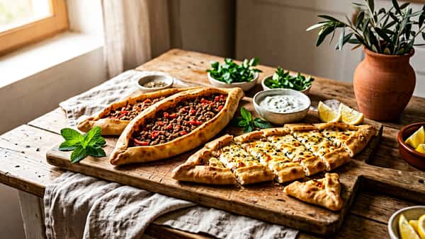 Pide selber machen: Knusprige Schiffchen mit Hack & Käse