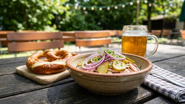 Wurstsalat wie im Biergarten