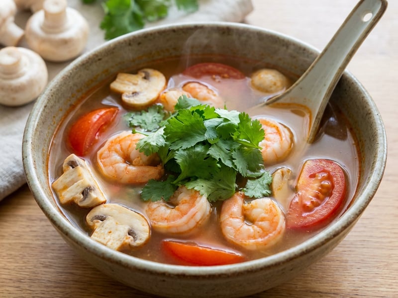 Classic Tom Yum Soup with Shrimp
