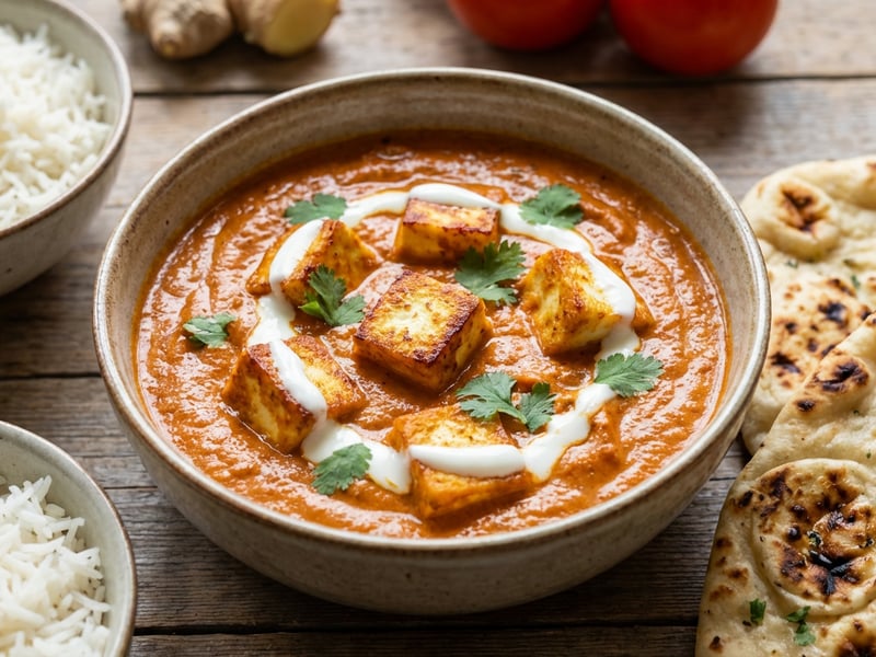 Paneer Tikka Masala with Homemade Cheese