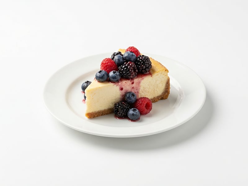No-Bake Cheesecake with Forest Fruits