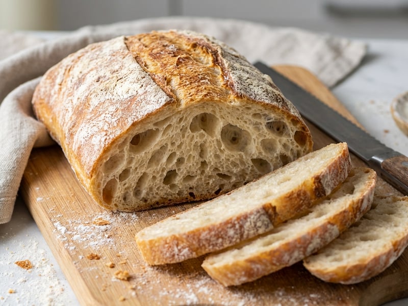 Homemade Ciabatta | Airy & Crispy
