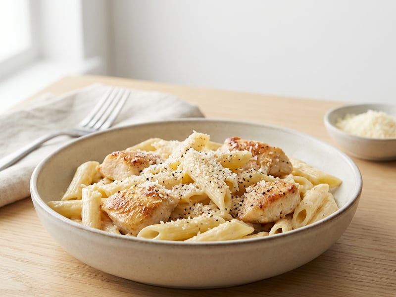 Creamy Pasta with Chicken and Parmesan