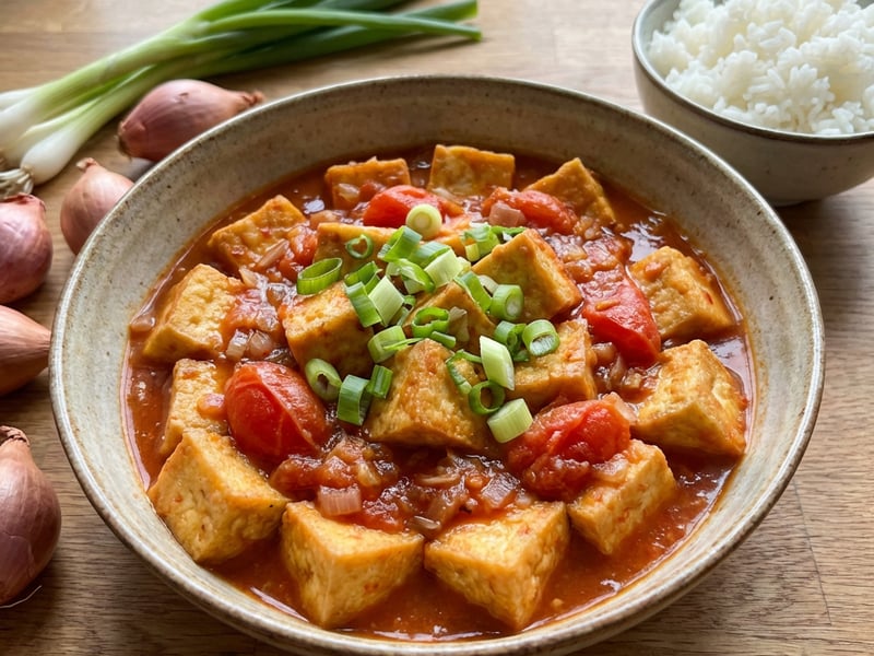 Vietnamese Tofu in Tomato Sauce