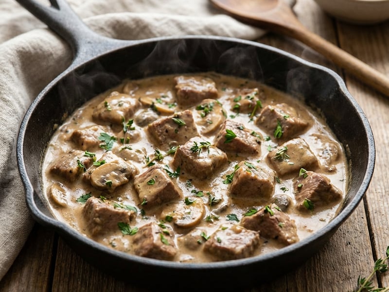 Veal with Mushrooms