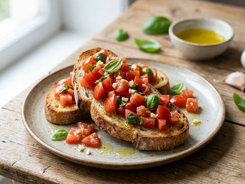 Klassische Bruschetta al pomodoro