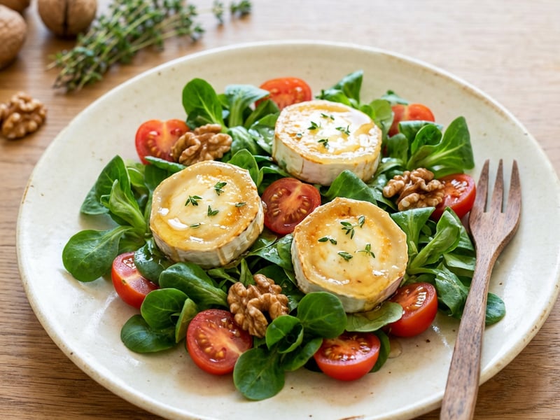 Lamb's Lettuce with Goat Cheese