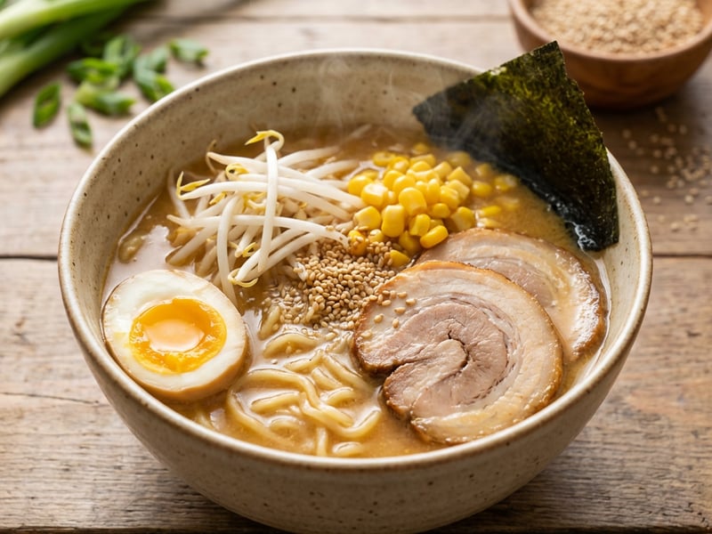 Hausgemachtes Miso-Ramen