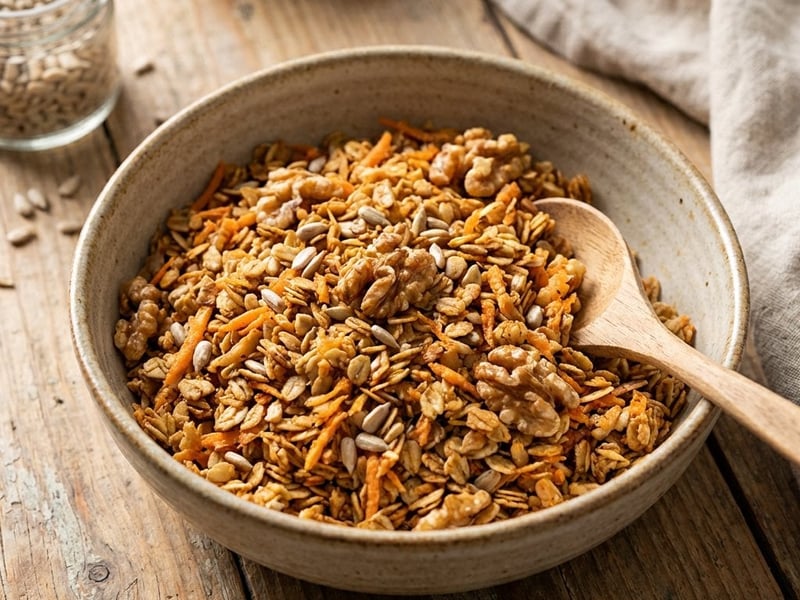 Savory Granola with Carrots