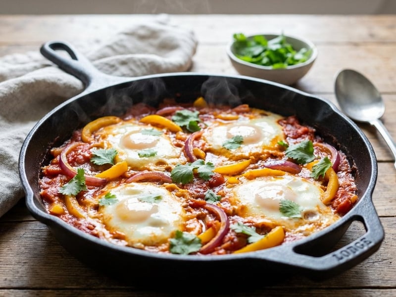 Shakshouka mit gelber Paprika