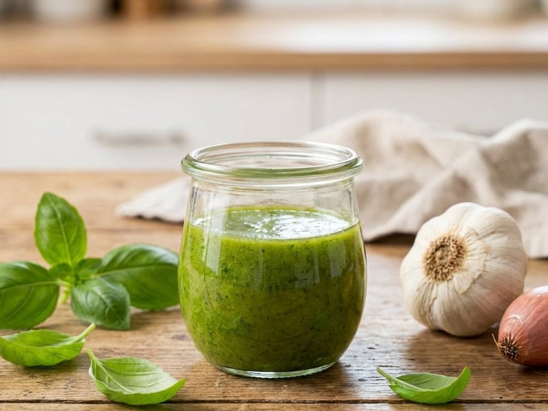 Frische Basilikum-Vinaigrette | Aromatisch & Schnell