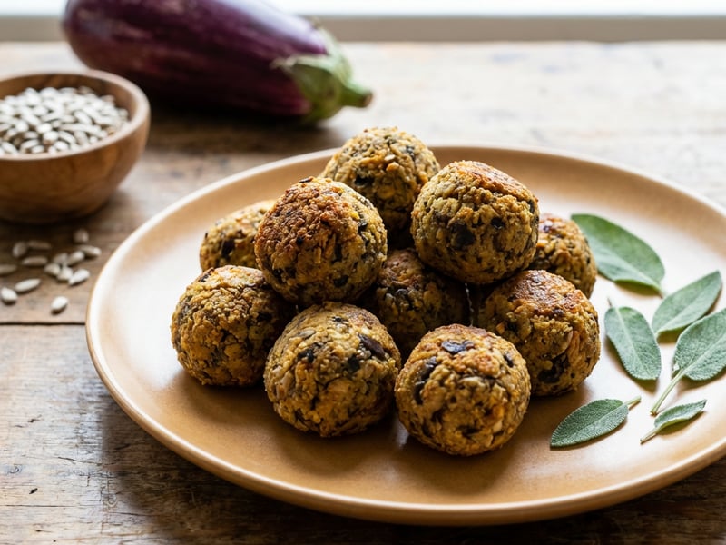 Umami Eggplant Balls