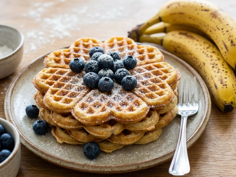 Healthy Waffles from 3 Ingredients