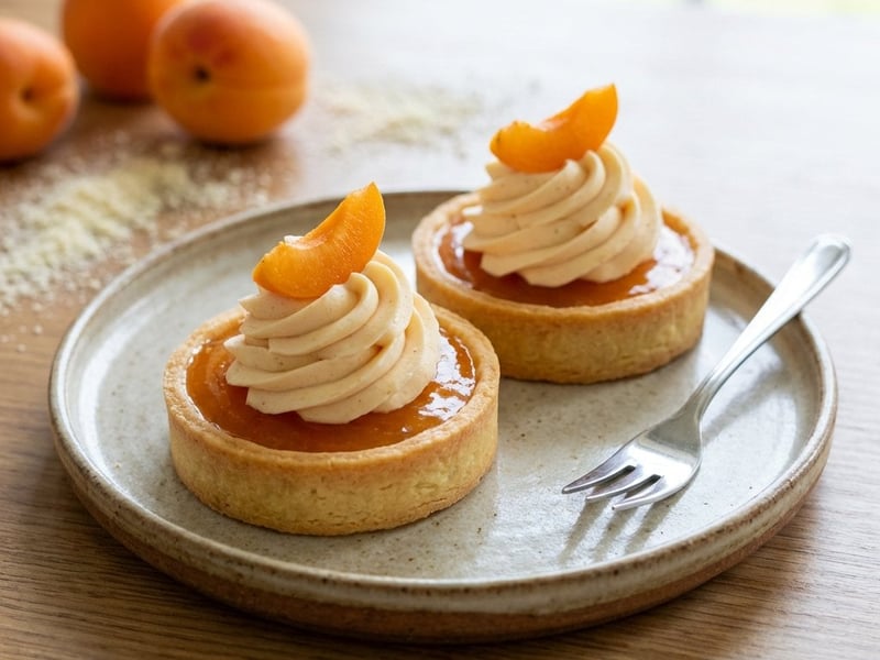 Aprikosen-Tartelettes mit Vanillecreme