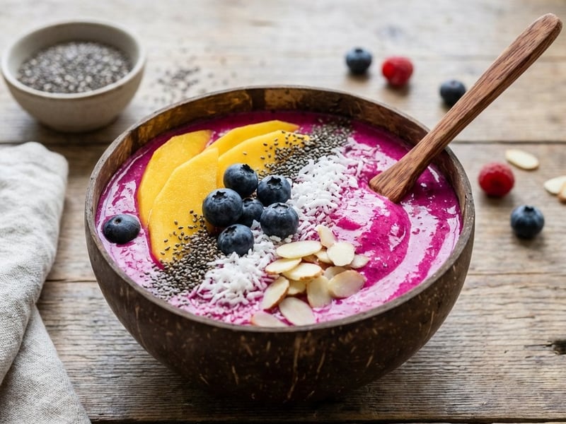 Exotic Dragon Fruit Smoothie Bowl