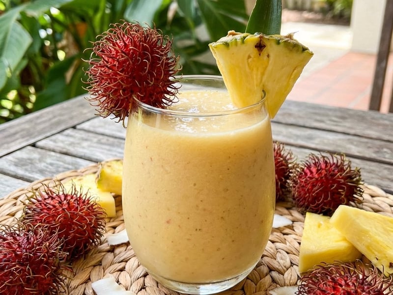 Rambutan Smoothie | Exotische Erfrischung