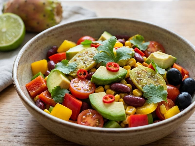 Mexican Salad with Prickly Pears