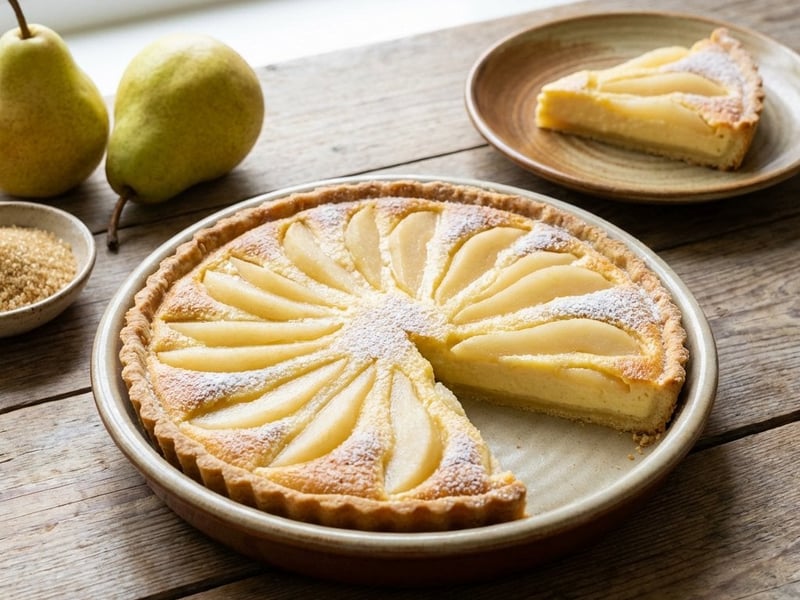 Shortcrust Quark Cake with Pears