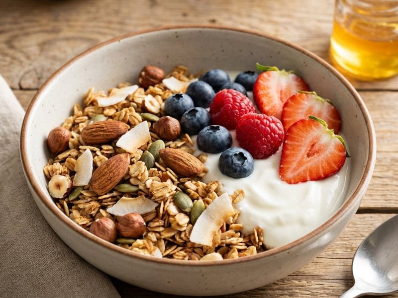 Crispy Coconut-Nut Granola