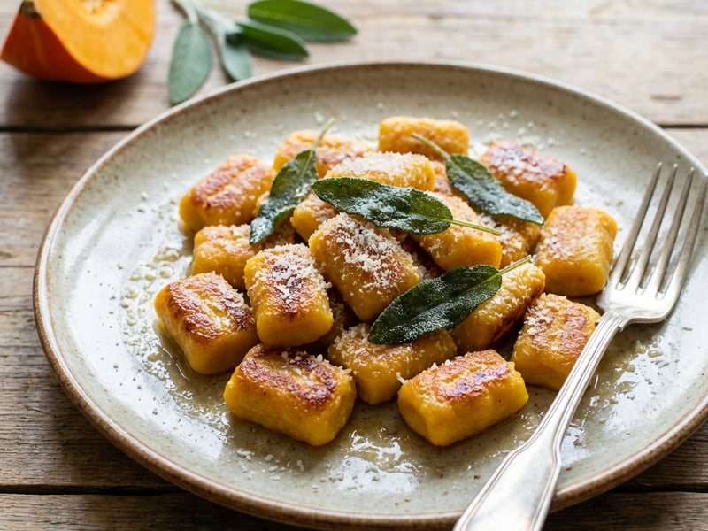 Pumpkin Gnocchi with Sage Butter