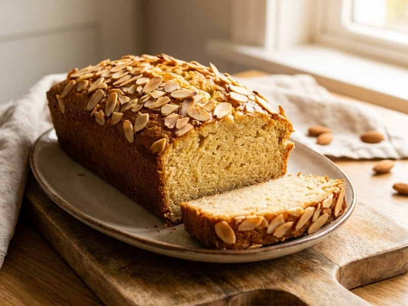 Vegan Vanilla Gugelhupf with Almonds