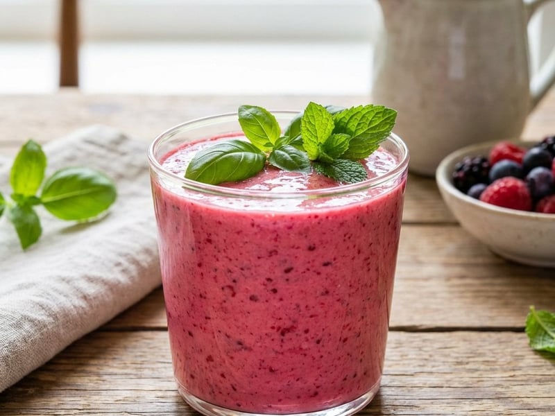 Pink Almond Smoothie | Berry Fresh Kick